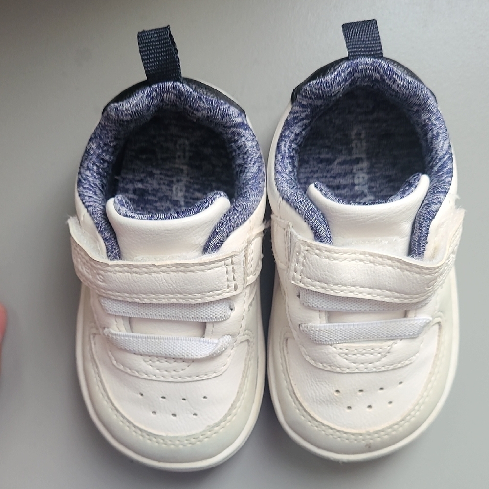 Carter's Cream Baby Walker Shoes with Velcro Straps - Picture 2 of 7